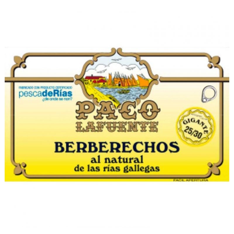 Berberechos al natural Paco Lafuente 35/45