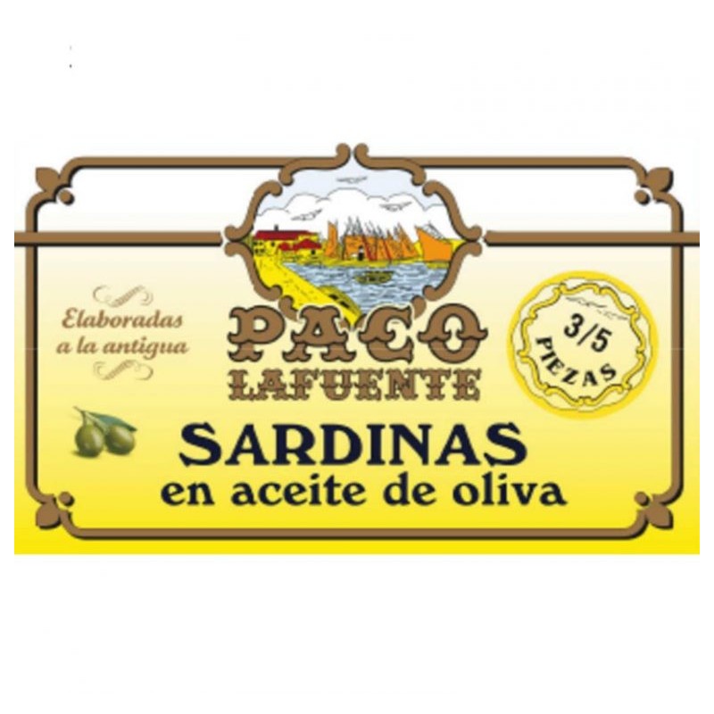 Sardinas 3/5 en Aceite de Oliva Paco Lafuente