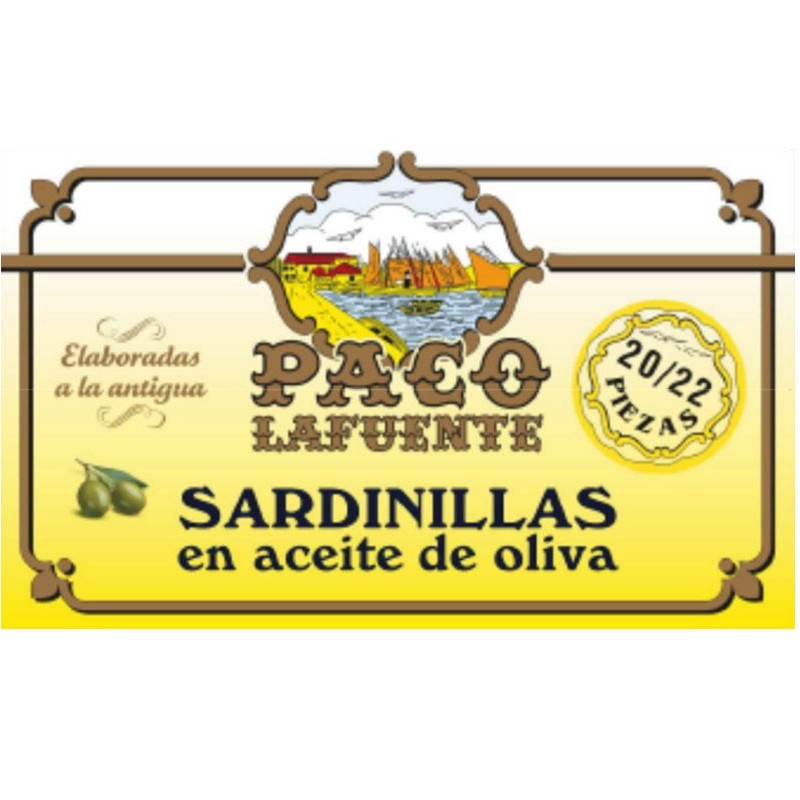 Sardines 20/22 in Olive Oil Paco Lafuente