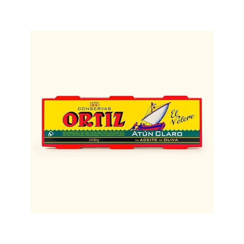 Yellowfin Tuna in Olive Oil 3 tins x 92g Ortiz
