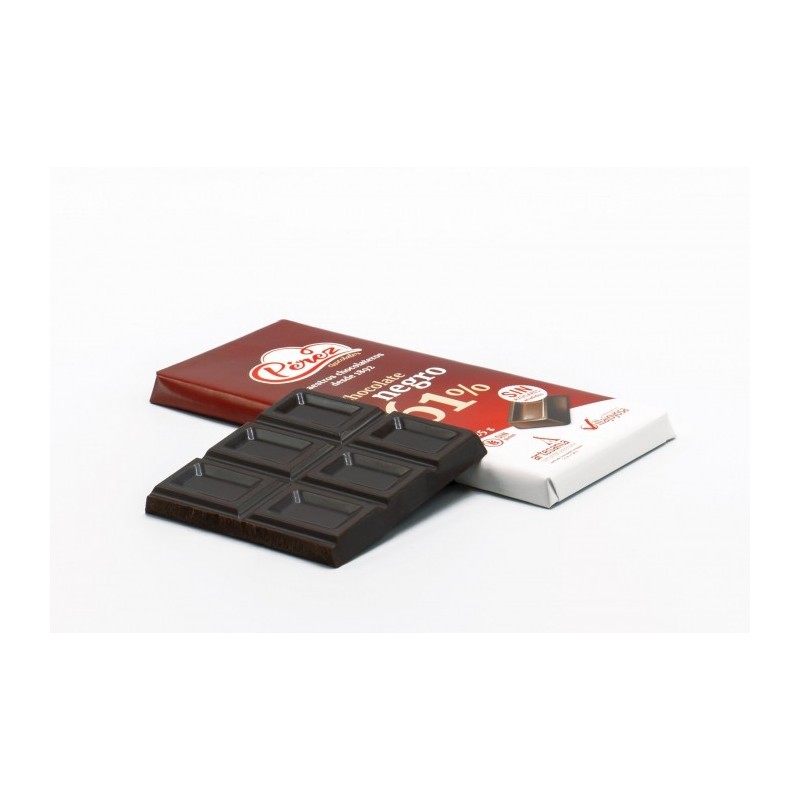 Chocolate negro 61% Cacao (sin azúcares añadidos) (125 g)